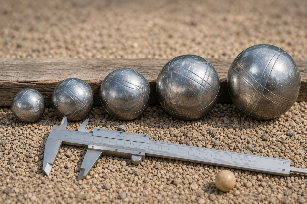 diamètre boule pétanque